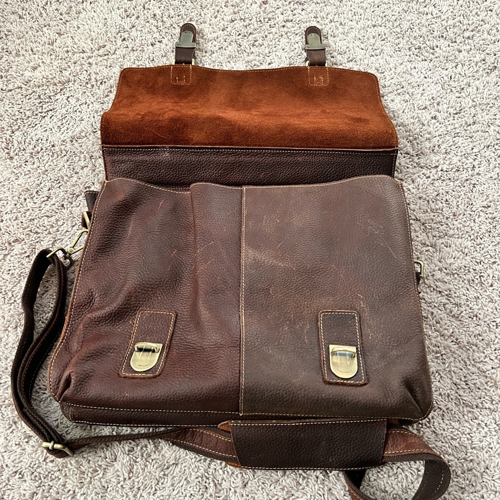 Leather Computer Bag - Picture 3 of 7